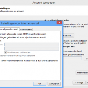 Outlook 2013 instellen